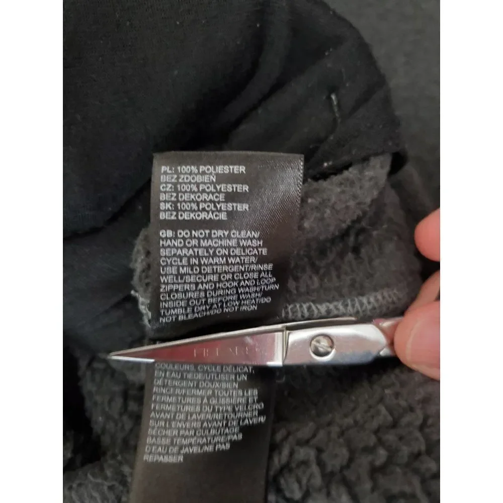 The North Face Men's Full Zip Fleece Lined Sweater Jacket Grey Outdoor